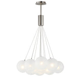 Burst 12 Light Chandelier By ET2 Satin Nickel2