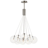 Burst 12 Light Chandelier By ET2 Satin Nickel
