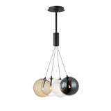 Burst 4 Light Chandeloier By ET2 Black BK