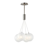 Burst 4 Light Chandeloier By ET2 Satin Nickel SN