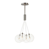 Burst 4 Light Chandeloier By ET2 Satin Nickel