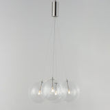 Burst 4 Light Chandeloier By ET2 Satin Nickel Finish