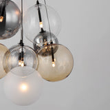 Burst 9 Light Chandelier By ET2 Black BK Finish