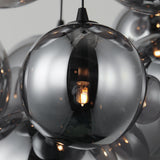 Burst 9 Light Chandelier By ET2 Black Finish