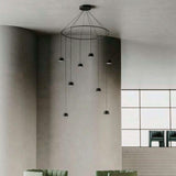 Matt Black Nera Chandelier by Aromas Del Campo