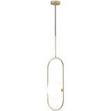 Matt Brass Abbacus Pendant Light by Aromas Del Campo