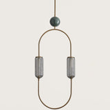 Aged Gold-Green Marble Clip Pendant Light by Aromas Del Campo