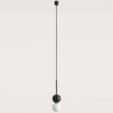 Matt Black-Black Marble Dalt Pendant Light by Aromas Del Campo