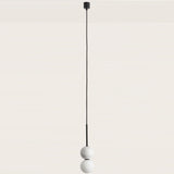 Matt Black-White Marble Dalt Pendant Light by Aromas Del Campo