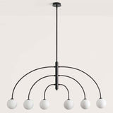 Matt Black Sonn Chandelier by Aromas Del Campo