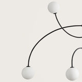 Matt Black Sonn Chandelier by Aromas Del Campo