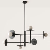 Matt Black Miro Chandelier by Aromas Del Campo