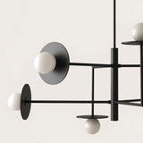Matt Black Miro Chandelier by Aromas Del Campo