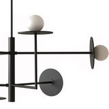 Matt Black Miro Chandelier by Aromas Del Campo