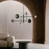 Matt Black Miro Chandelier by Aromas Del Campo