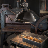 Industrial Half Globe Pendant Light