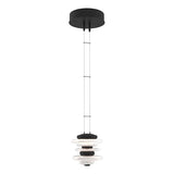 CAIRN MINI PENDANT BY HUBBARDTON FORGE, FINISH: BLACK, LAMPING LED, | CASA DI LUCE LIGHTING