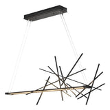 CASCADE LED LINEAR SUSPENSION BY HUBBARDTON FORGE, FINISH: BLACK, , | CASA DI LUCE LIGHTING