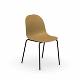 Academy CB1663 Metal and Plastic Dining Chair, Set of 2 by Connubia