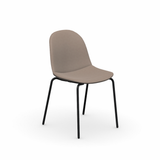 Academy CB1663-V Upholstered Dining Chair with Metal Legs, Set of 2 by Connubia