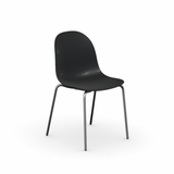 Academy CB1663 Metal and Plastic Dining Chair, Set of 2 by Connubia