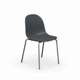 Academy CB1663 Metal and Plastic Dining Chair, Set of 2 by Connubia