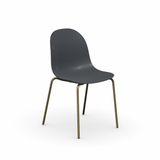 Academy CB1663 Metal and Plastic Dining Chair, Set of 2 by Connubia