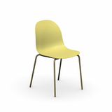 Academy CB1663 Metal and Plastic Dining Chair, Set of 2 by Connubia