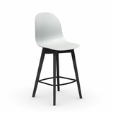 Academy CB1672 Polypropylene Counter Stool with Wooden Legs by Connubia