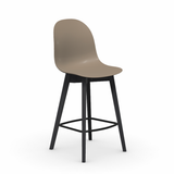 Academy CB1672 Polypropylene Counter Stool with Wooden Legs by Connubia