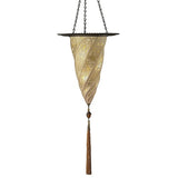 CESENDELLO PENDANT LIGHT WITH RING BY FORTUNY BY VENETIA STUDIUM, COLOR: GOLD CLASSIC-FORTUNY, , | CASA DI LUCE LIGHTING