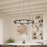 Black Dune Chandelier in Dining Room