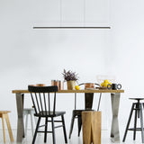 Chute Linear Suspension By Kuzco, Finish: Black, Size: Medium