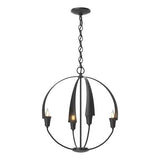 CIRQUE SMALL CHANDELIER BY HUBBARDTON FORGE, FINISH: BLACK, , | CASA DI LUCE LIGHTING