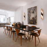 Black Matte Coltrane Wall Sconce in Dining Room