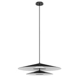 Cruz LED Pendant By Kuzco, Size: 2 Tier, Finish: Black