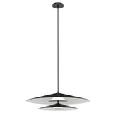 Cruz LED Pendant By Kuzco, Size: 2 Tier, Finish: Black