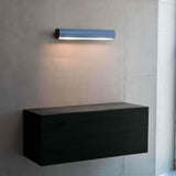 Anthracite Grey/Light Blue Applique Cylindrique Longue Wall Lamp by Nemo