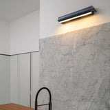 Anthracite Grey Applique Cylindrique Longue Wall Lamp by Nemo