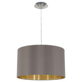 Maserlo Pendant Light by Eglo, Color: Cappucino/Gold, Size: Small, | Casa Di Luce Lighting