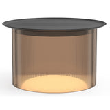 Carousel Table Lamp By Pablo, Size: Large, Finish: Bronze, Color: White, Tray: Small