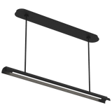 Carson Linear Chandelier By Kelly Wearstler-Midnight Black Glowing