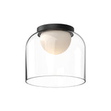 Cedar Ceiling Light by Kuzco - Tall, Black/Clear