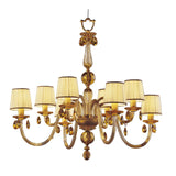 Chandelier 440-4+4 by Italamp, Crystal Color: Crystal, SW – Crystal, SW – Light Topaz, , | Casa Di Luce Lighting