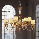 Chandelier 440-4+4 by Italamp, Crystal Color: Crystal, SW – Crystal, SW – Light Topaz, , | Casa Di Luce Lighting