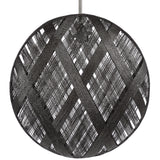 Chanpen Diamond Suspension By Forestier, Finish: Black, Size: Large