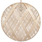 Chanpen Diamond Suspension By Forestier, Finish: Natural, Size: Large