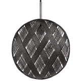 Chanpen Diamond Suspension By Forestier, Finish: Black, Size: Medium