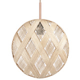 Chanpen Diamond Suspension By Forestier, Finish: Natural, Size: Medium