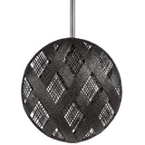 Chanpen Diamond Suspension By Forestier, Finish: Black, Size: Small